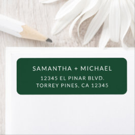 Etiqueta Fonte Serifada Decorativa Deep Pine para Agradecim