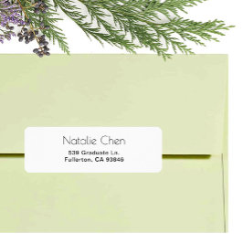 Etiqueta Fontes Elegantes Brancas Modernas