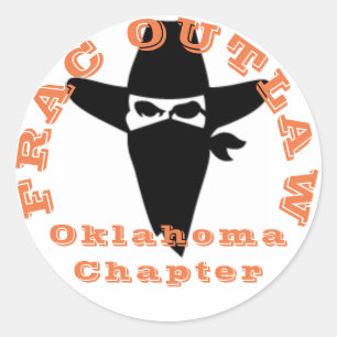 Etiqueta foragido do capítulo de Frac Oklahoma