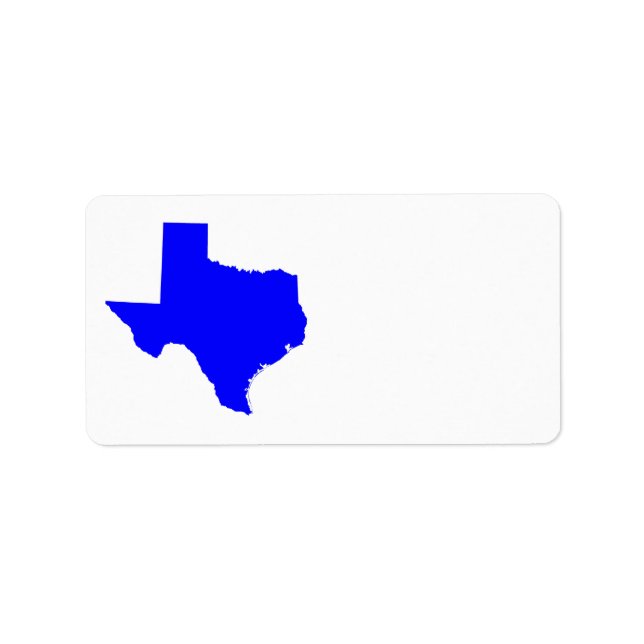 Etiqueta Forma Blue Texas (Frente)