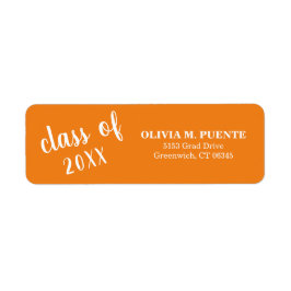 Etiqueta Formatação Moderna Laranja Simples