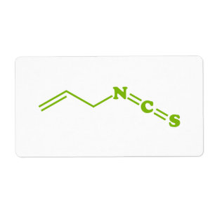 Etiqueta Fórmula molecular do Isothiocyanate do Allyl de