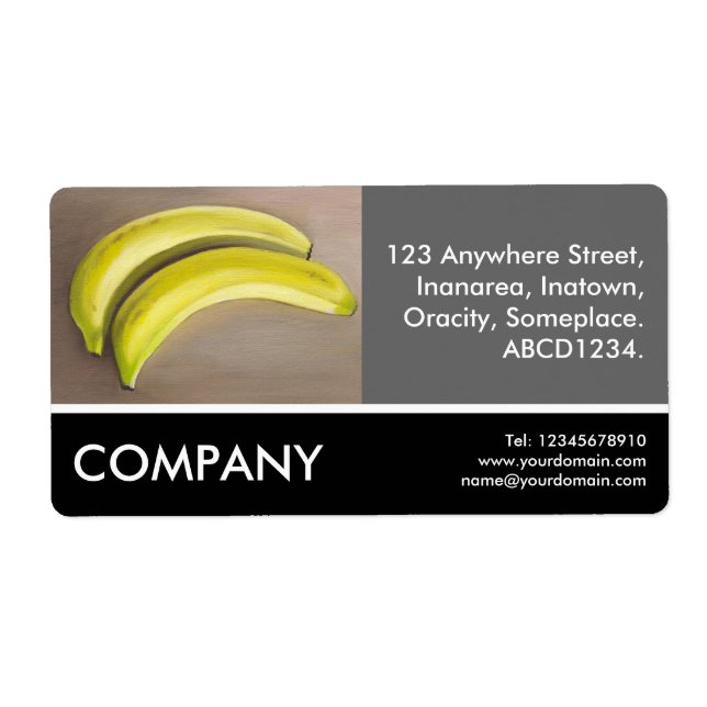 Etiqueta Foto comercial - Bananas (pintura) (Frente)