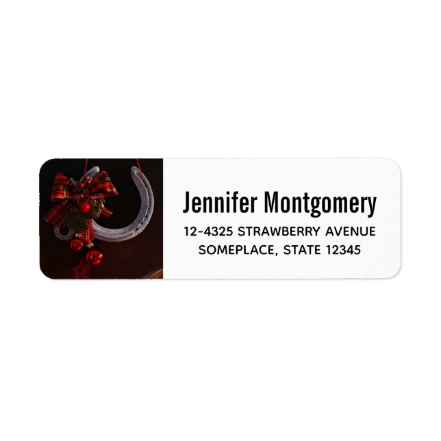 Etiqueta Foto de ferradura equestre (Frente)