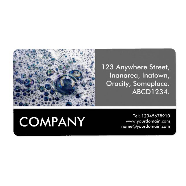 Etiqueta Foto para empresas - Soap Suds (Frente)