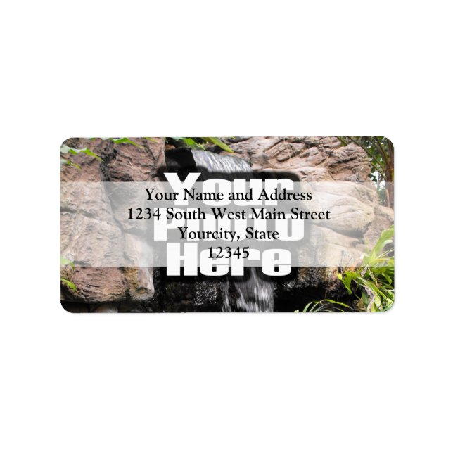 Etiqueta Foto personalizada a cores (Frente)