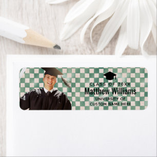 Etiqueta Foto Personalizada de Conclusão de Curso com Ender
