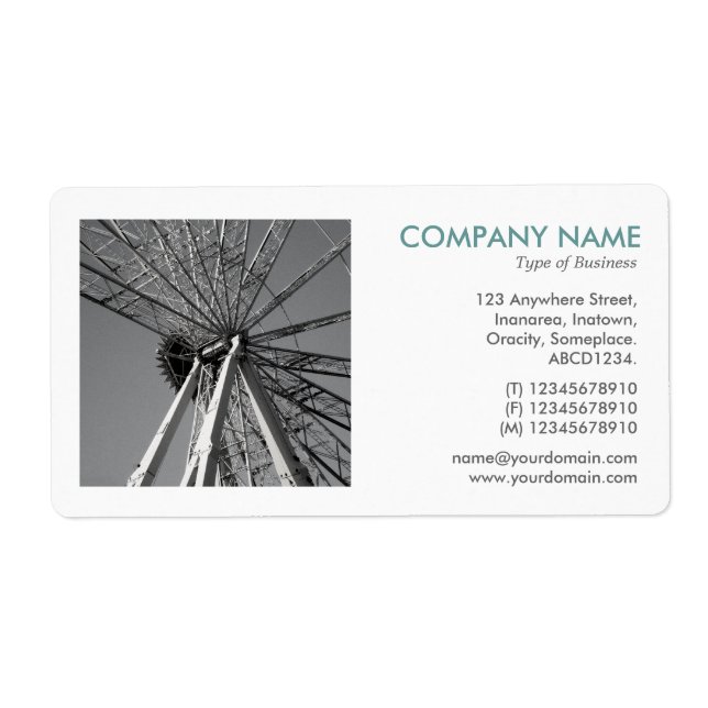 Etiqueta Foto Quadrada - Reinventando a Roda Grande (Frente)