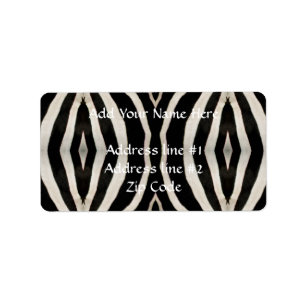Etiqueta Fotografia de uma verdadeira Pele de Zebra