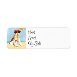 Etiqueta Fox Terrier do fio do verão