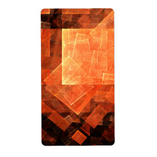 Etiqueta Fractal Abstrato de Arte da Janela