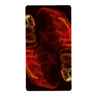 Etiqueta Fractal de Abstrato de Metamorfose
