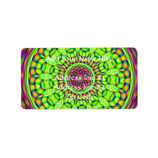 Etiqueta Fractalescopo 28 (Frente)