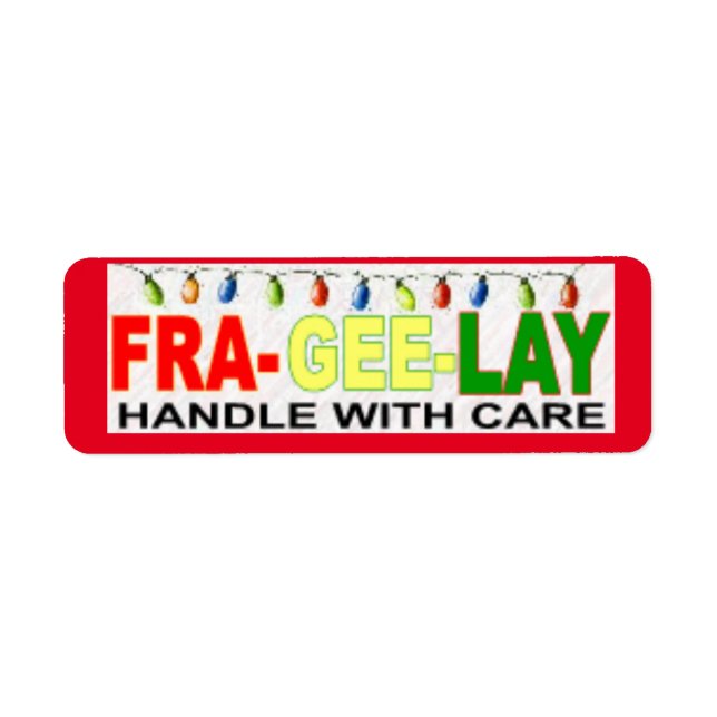 Etiqueta Frágil (Frente)