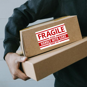 Etiqueta Frágil - Vinheta de Aviso de Entrega Bran