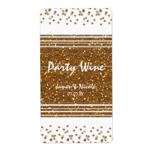 Etiqueta Fragmentos Brancos Esfregados Dourados Rótulos De 