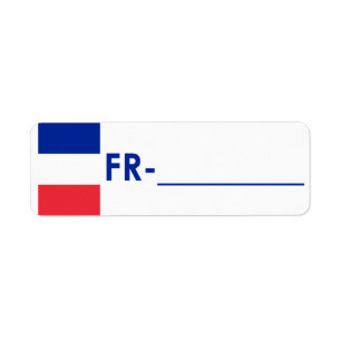 Etiqueta France da "estilo da identificação de