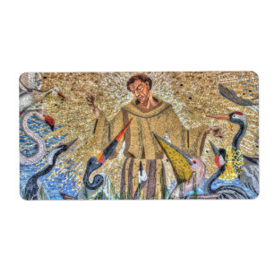 Etiqueta Francis Of Assisi Mosaic