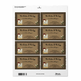 Etiqueta Frango Rústico de Fazenda Primitivo Kraft