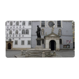 Etiqueta Franziskanerplatz Viena Áustria
