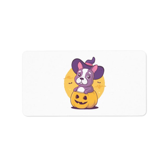 Etiqueta Frenchie Halloween (Frente)