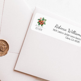 Etiqueta Fresh Market Strawberry Berry Sweet Baby Shower