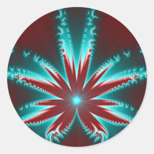 Etiqueta fria do Fractal da queimadura