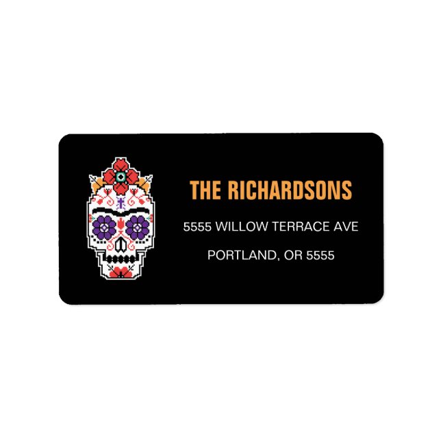 Etiqueta Frida Kahlo | Dia De Los Muertos (Frente)