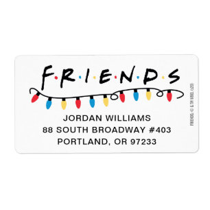 Etiqueta FRIENDS™   Luzes de Natal Logo