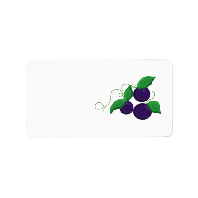 Etiqueta Fruta Mirtilo (Frente)