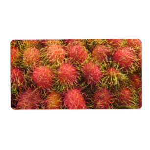 Etiqueta Fruta tropical do Rambutan
