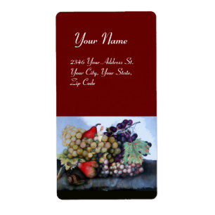 Etiqueta FRUTAS 1 DA SEASON - UVAS E PERAS, vermelhas