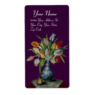 Etiqueta FRUTAS DA SEASON - TULIPS, roxo