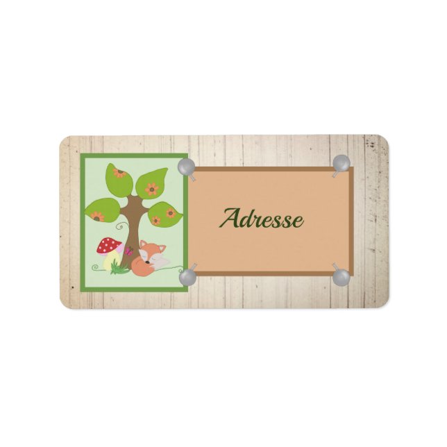 Etiqueta Fuchs Unterm Baum (Frente)