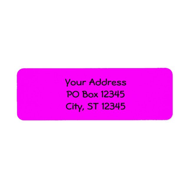 Etiqueta Fúcsia (Frente)