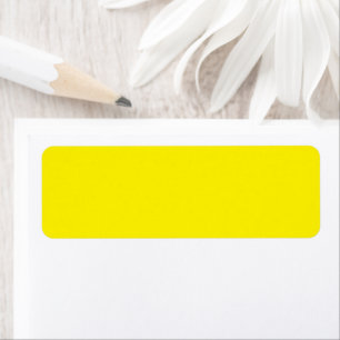 Etiqueta fundo amarelo com borda negra