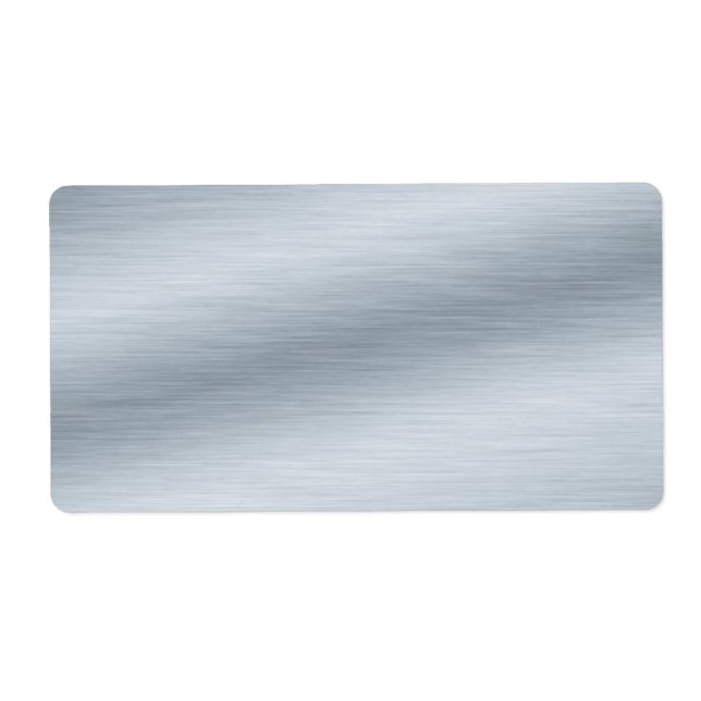 Etiqueta Fundo de aparência prateada escovada (Frente)