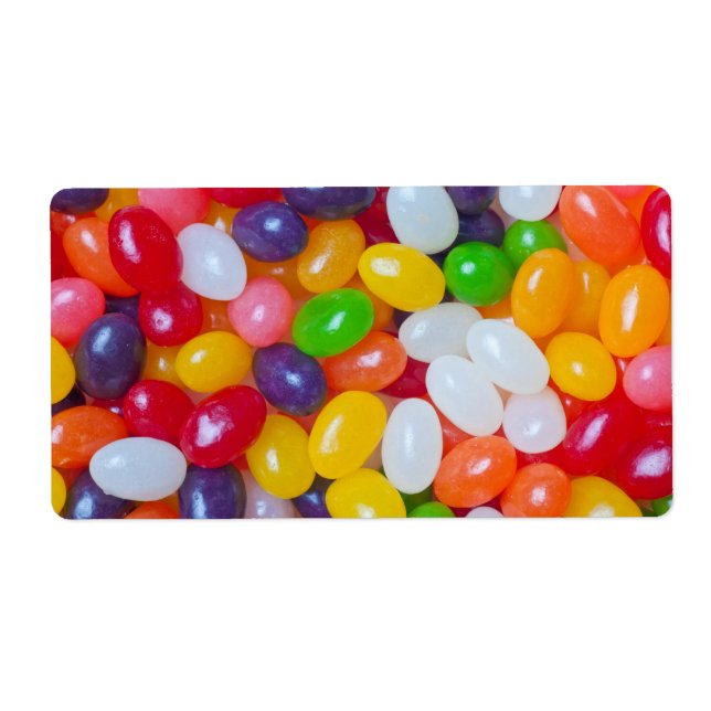 Etiqueta Fundo de Jellybeans - Feijões-Geleia-Páscoa (Frente)