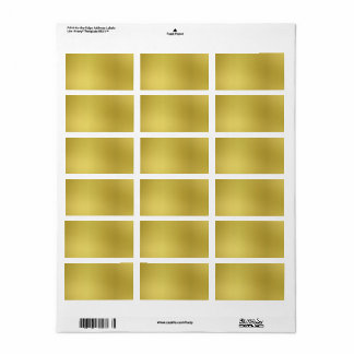 Etiqueta Fundo de Modelo de aparência metálica Dourada pers