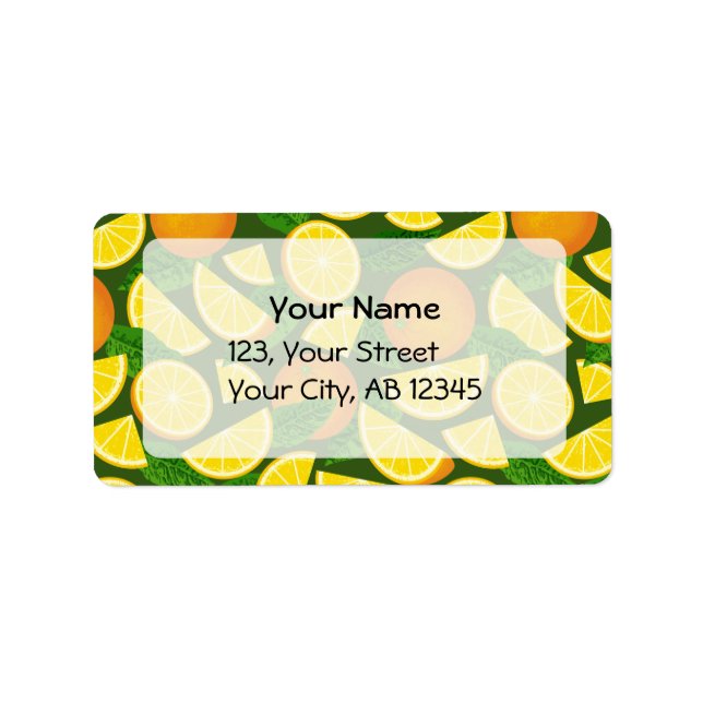 Etiqueta Fundo Laranja (Frente)