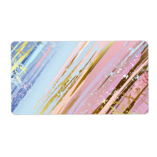 Etiqueta Fundo Rosa Texturizado