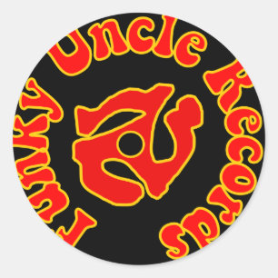Etiqueta Funky do logotipo do tio Gravação