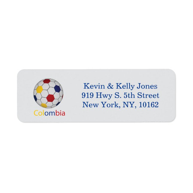 Etiqueta Futebol Colombiano (Frente)