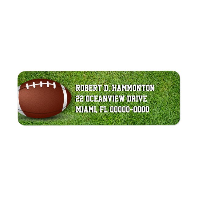 Etiqueta Futebol na grama (Frente)
