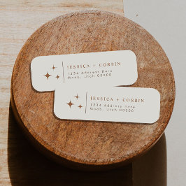 Etiqueta GALA Bohemian Terracotta Celestial Endereço de ret