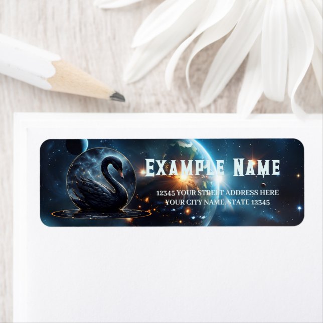 Etiqueta Galáctica Grace: O Cisne Negro. (Insitu)