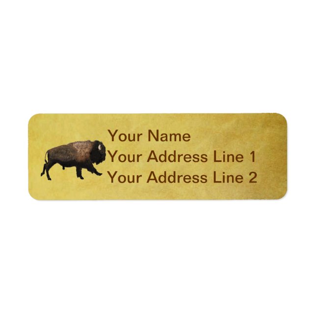 Etiqueta Galloping Bison (Frente)