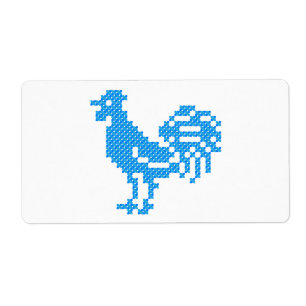 Etiqueta Galo Azul