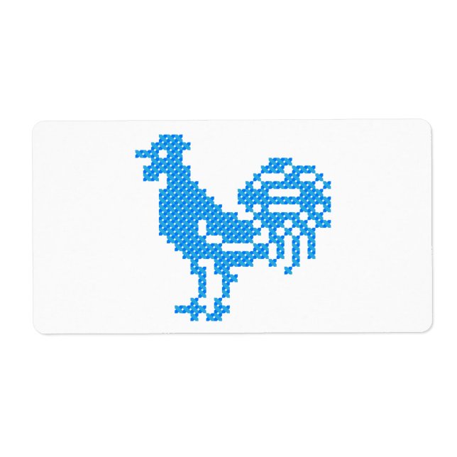 Etiqueta Galo Azul (Frente)