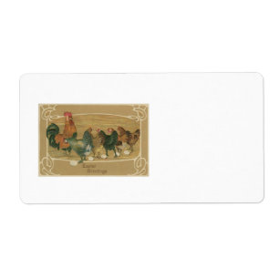 Etiqueta Galo Hen Lay Easter Egg